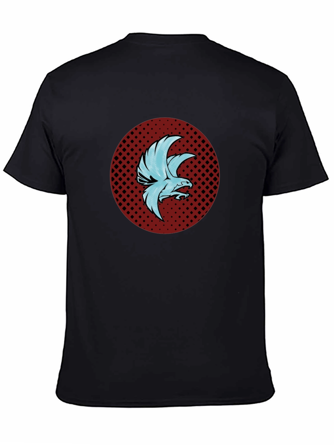 Stylish Eagle Graphic Print Black T-Shirt