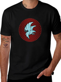 Stylish Eagle Graphic Print Black T-Shirt