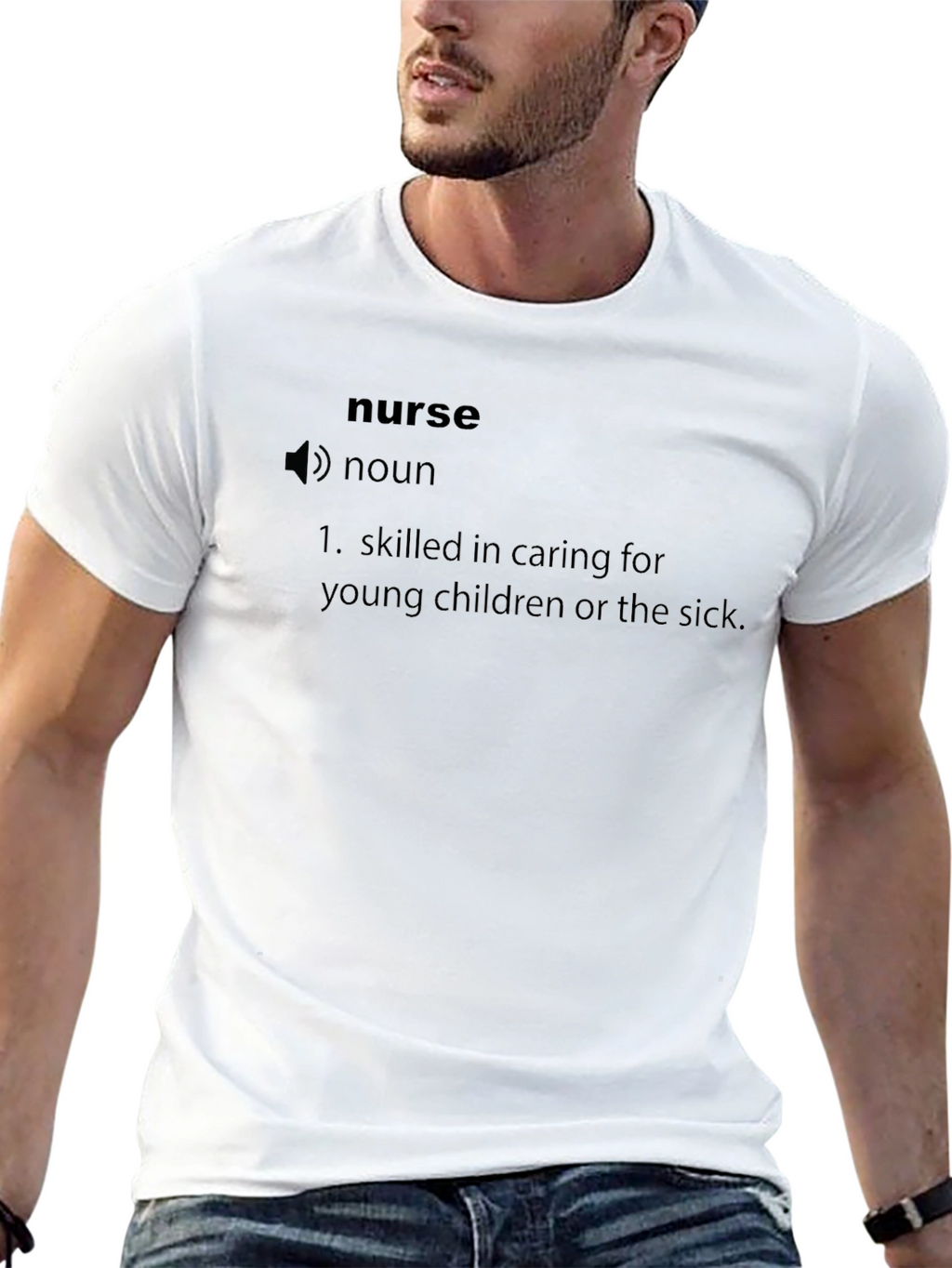 Nurse Definition Black Graphic T-Shirt