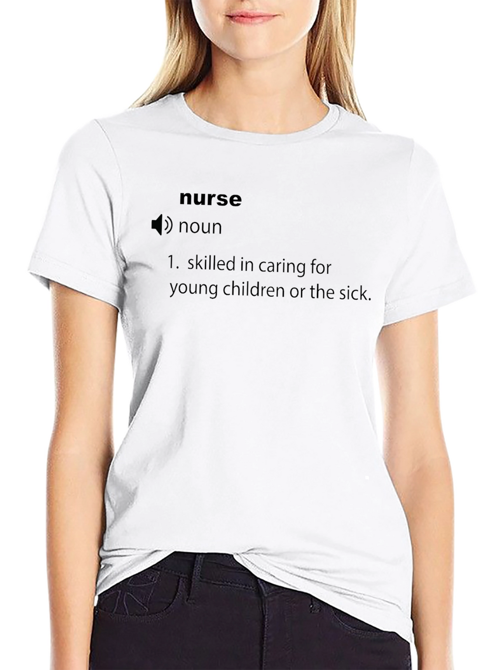 Nurse Definition Black Graphic T-Shirt