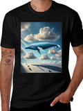 Whimsical Whale Dreamscape Graphic Tee