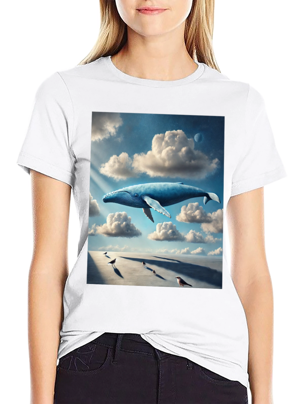 Whimsical Whale Dreamscape Graphic Tee