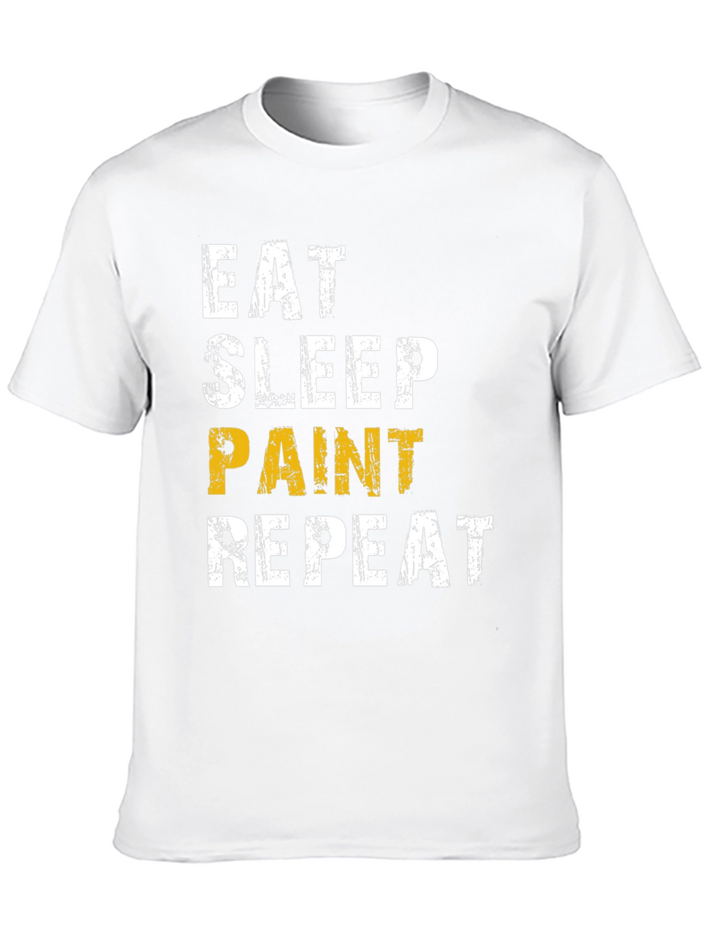 Eat Sleep Paint Repeat Black Graphic Tee