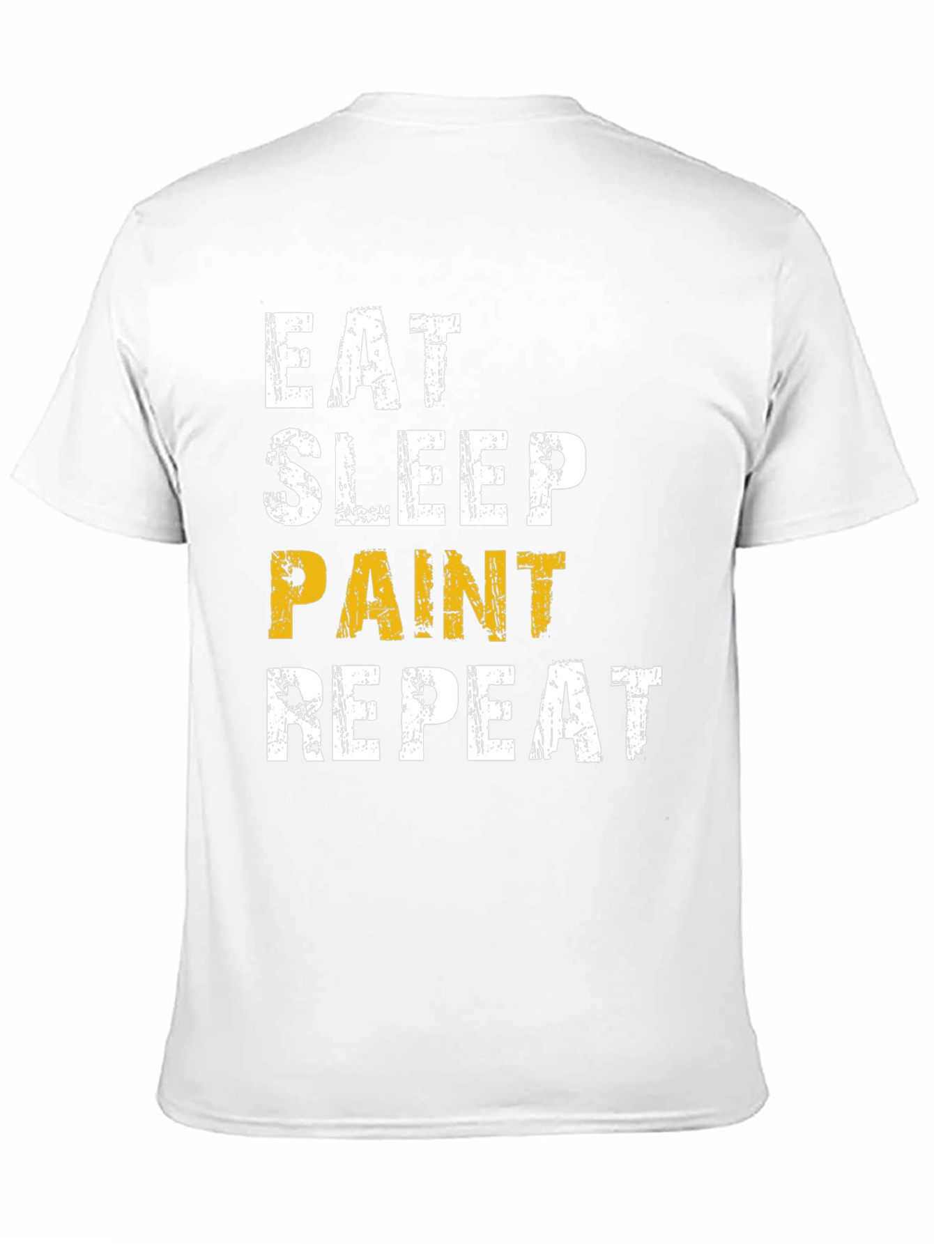Eat Sleep Paint Repeat Black Graphic Tee