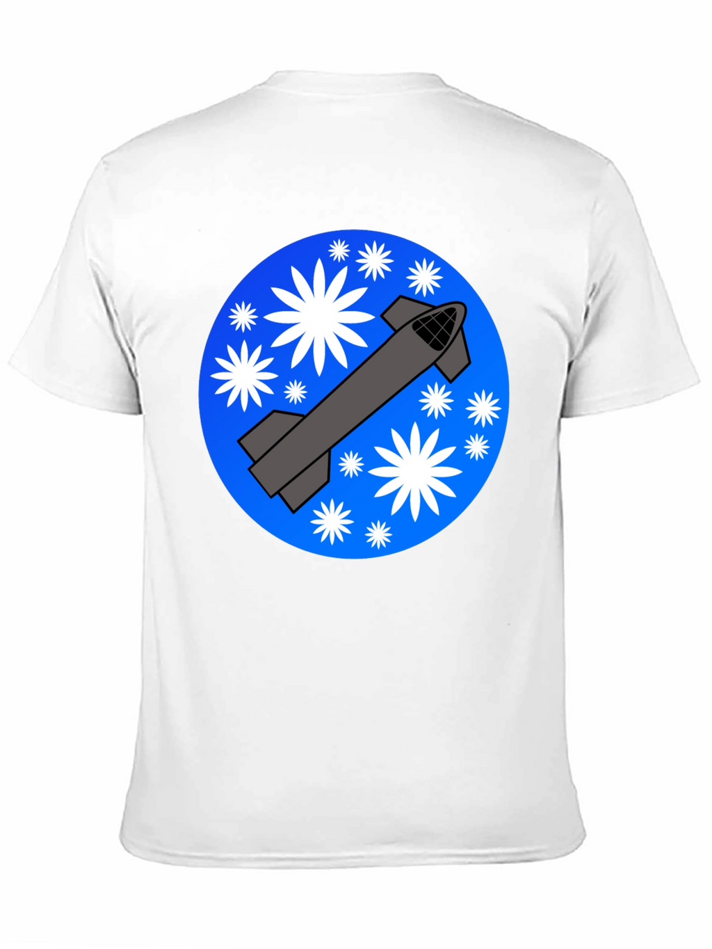 Space Rocket Graphic T-Shirt - Starry Launch Design