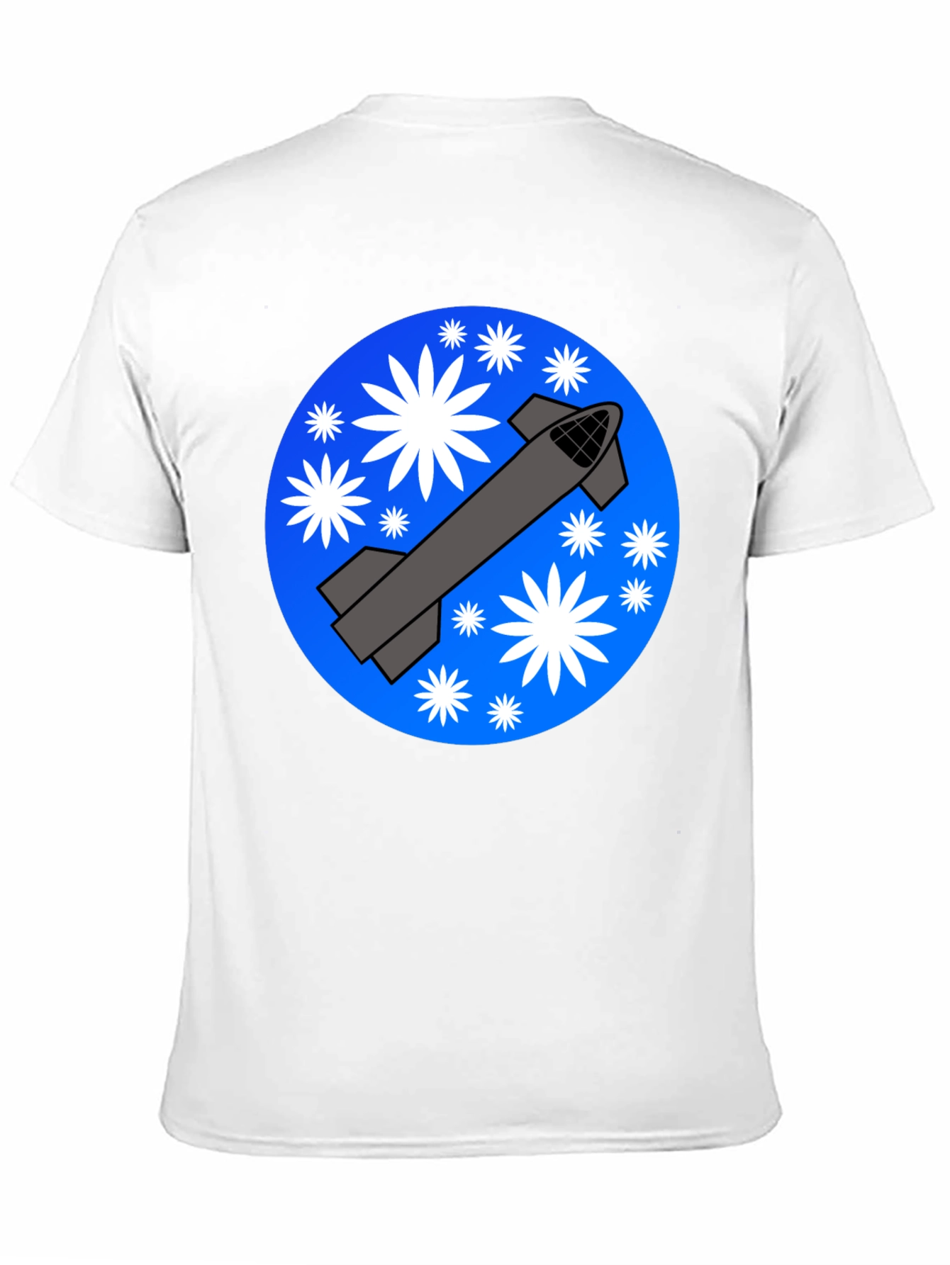 Space Rocket Graphic T-Shirt - Starry Launch Design