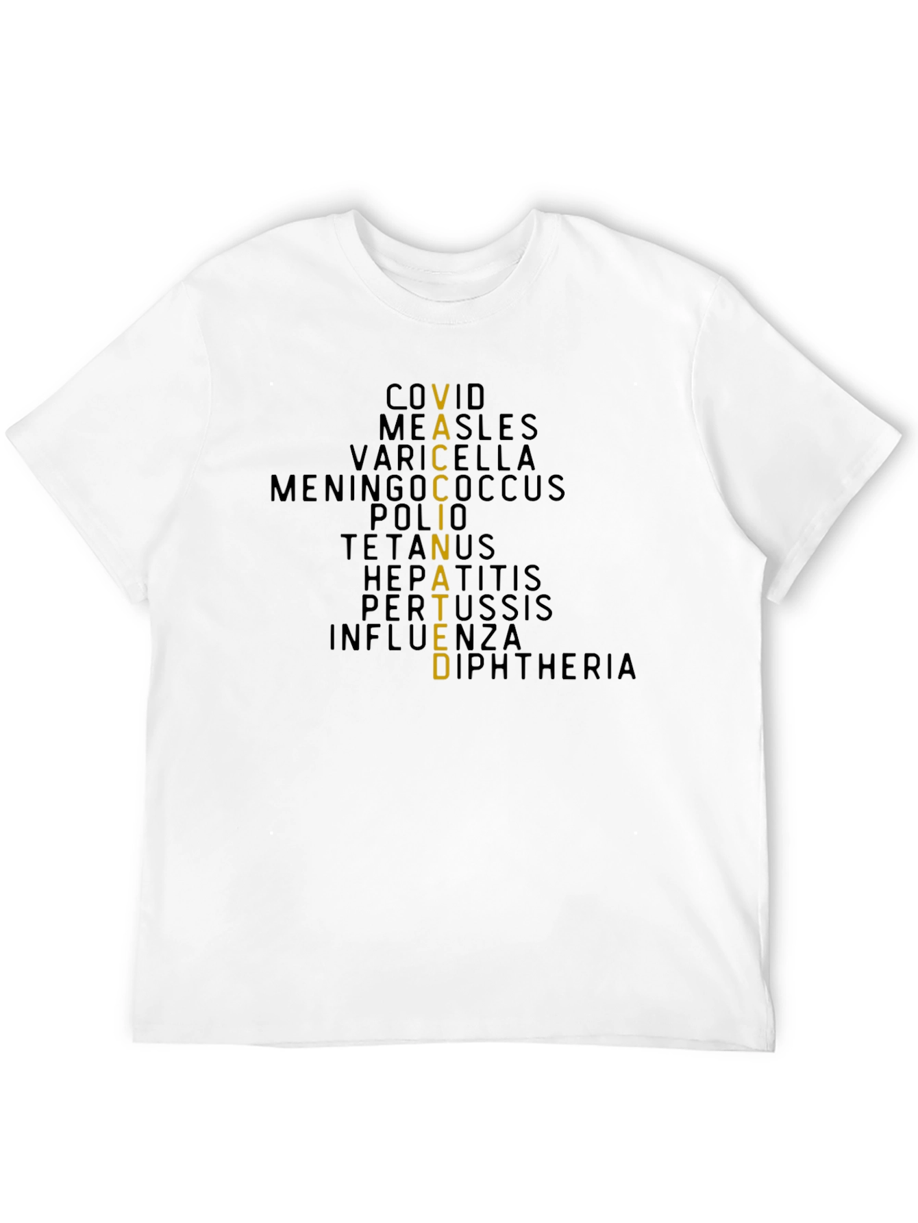 Vaccinated T-Shirt - Black Graphic Tee
