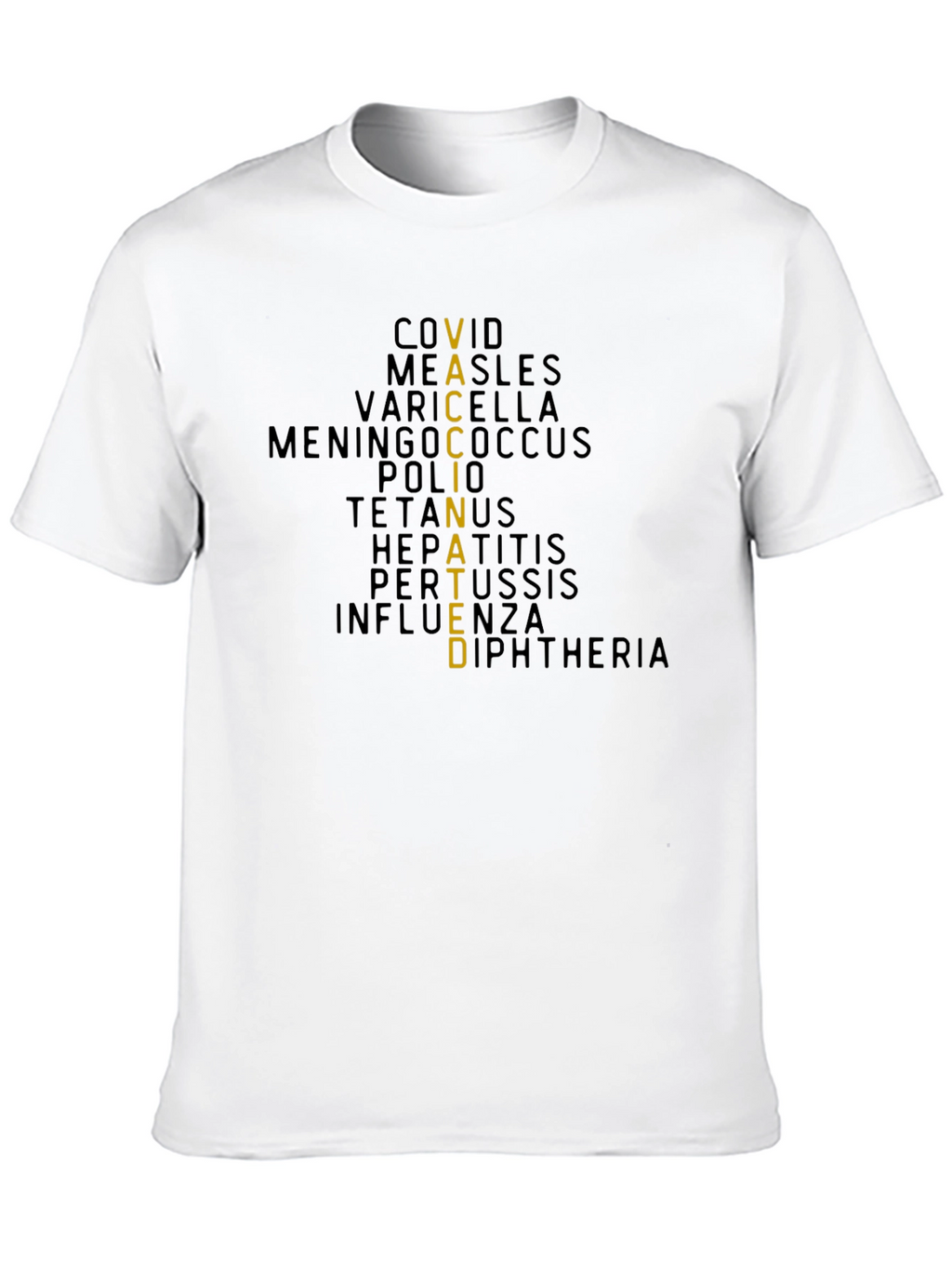 Vaccinated T-Shirt - Black Graphic Tee
