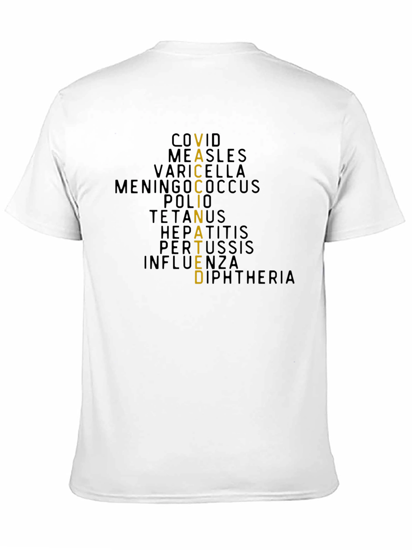 Vaccinated T-Shirt - Black Graphic Tee