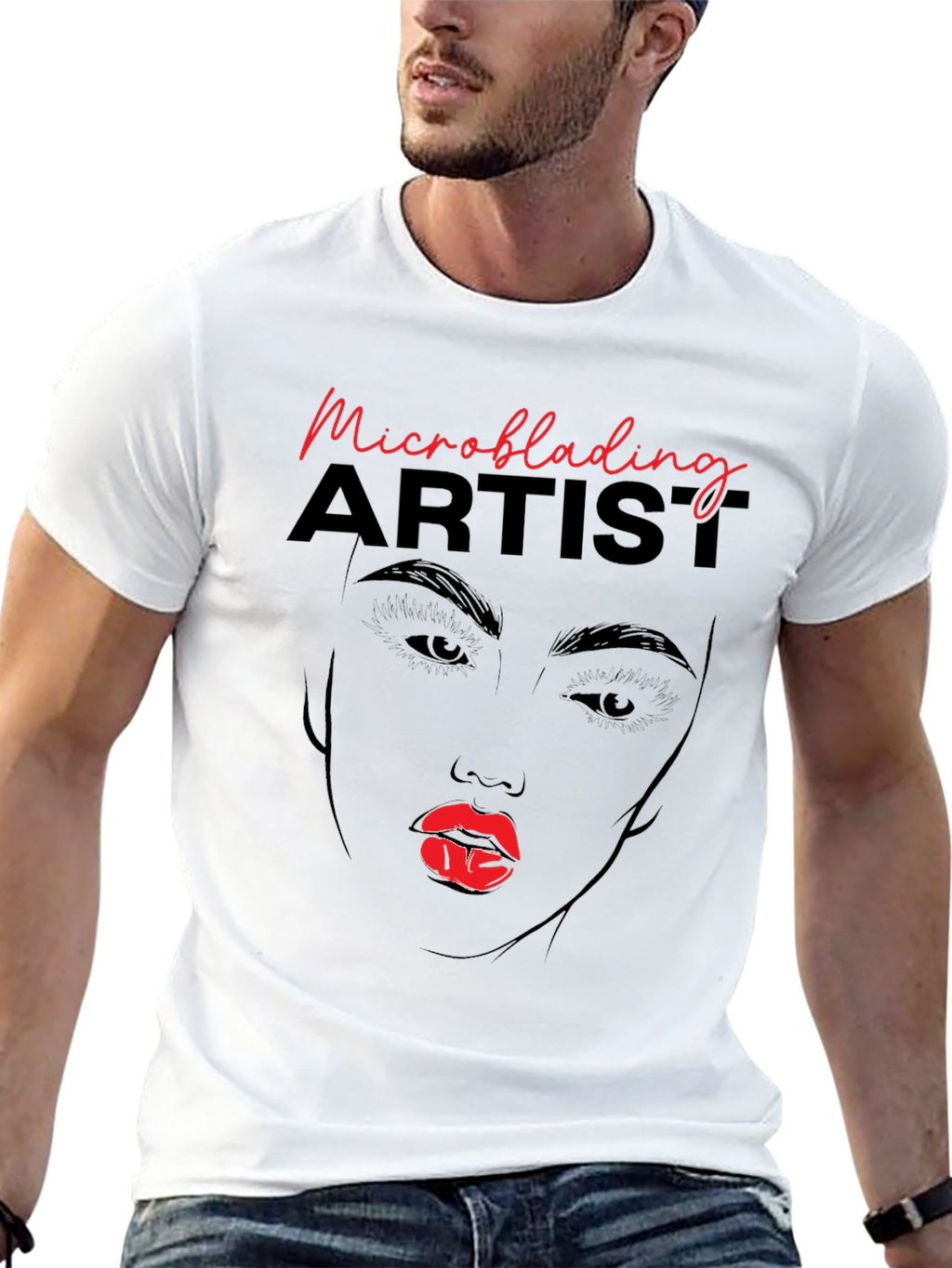 Microblading Artist Graphic T-Shirt - Unisex Black Tee