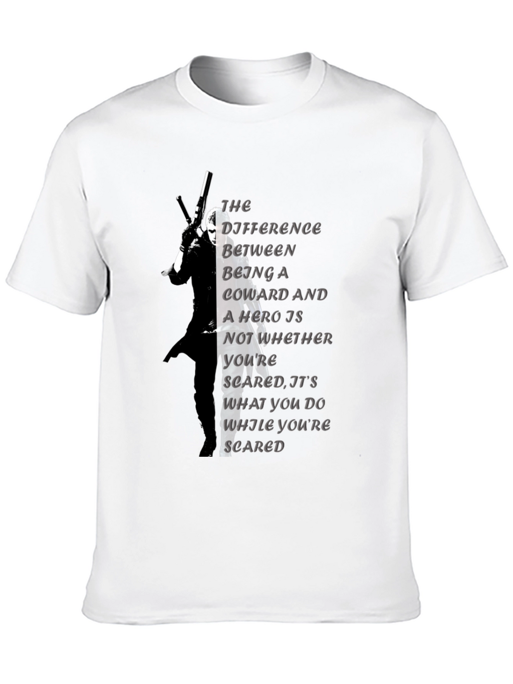 Coward Hero Quote Graphic Tee