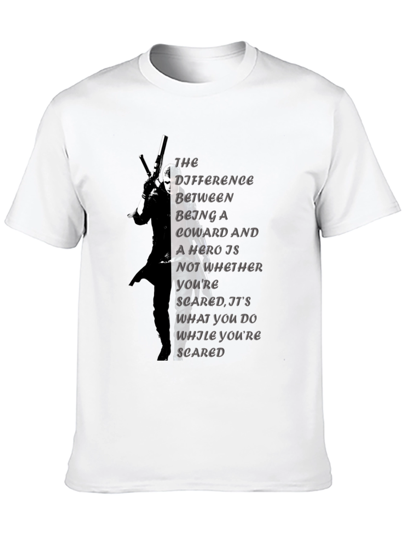 Coward Hero Quote Graphic Tee
