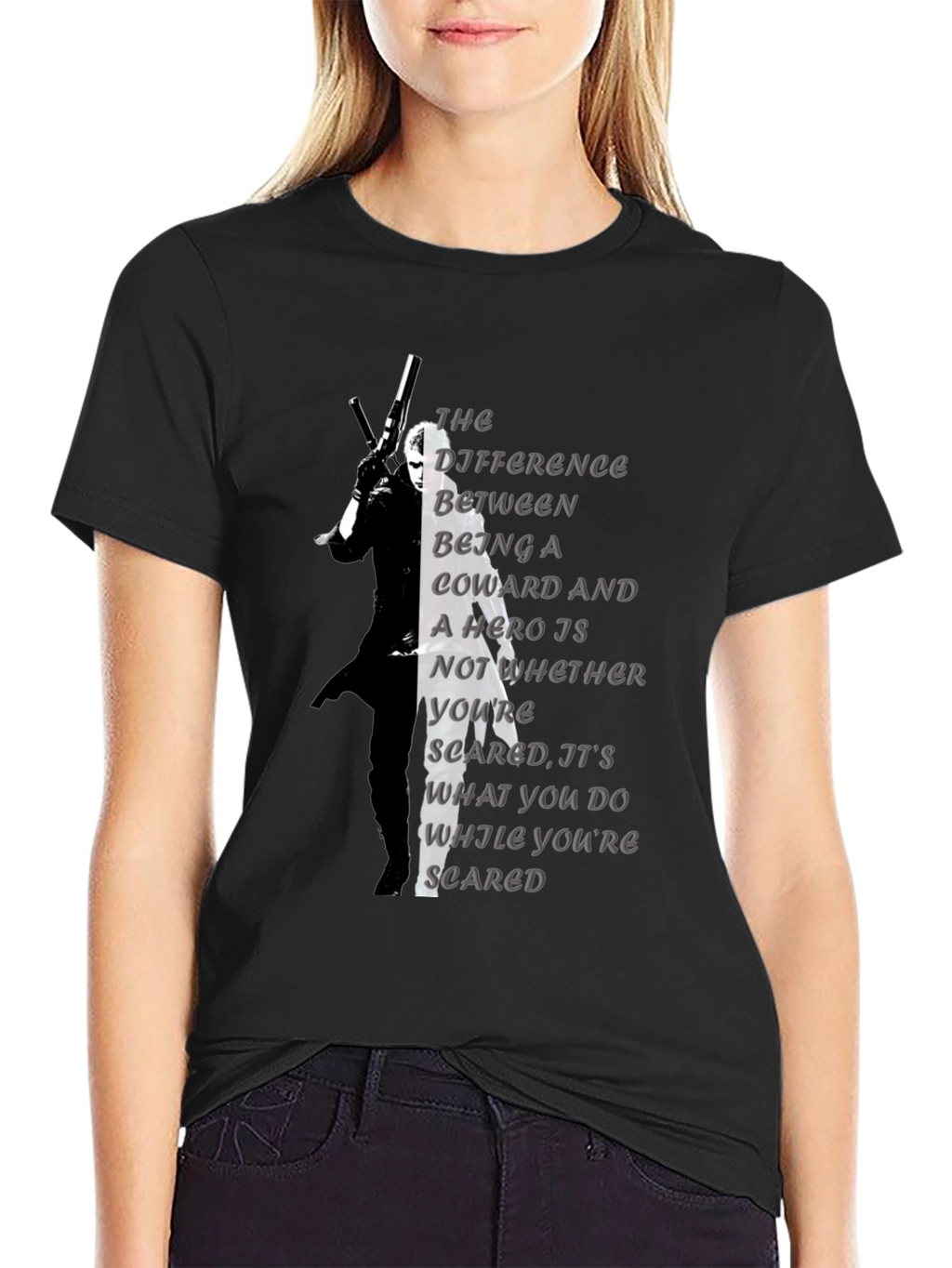 Coward Hero Quote Graphic Tee