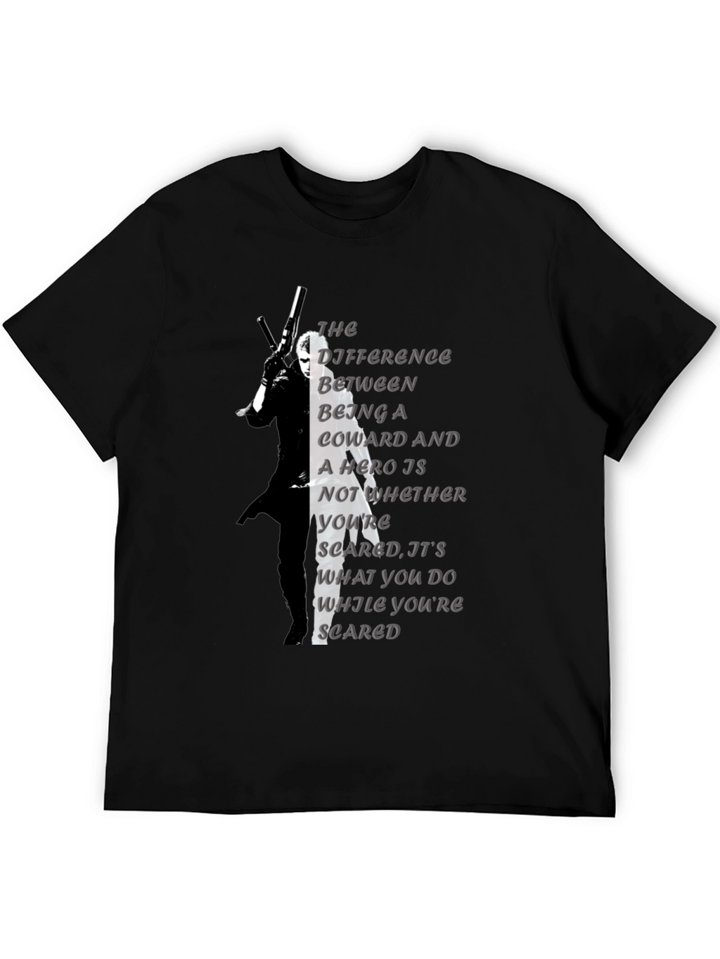 Coward Hero Quote Graphic Tee