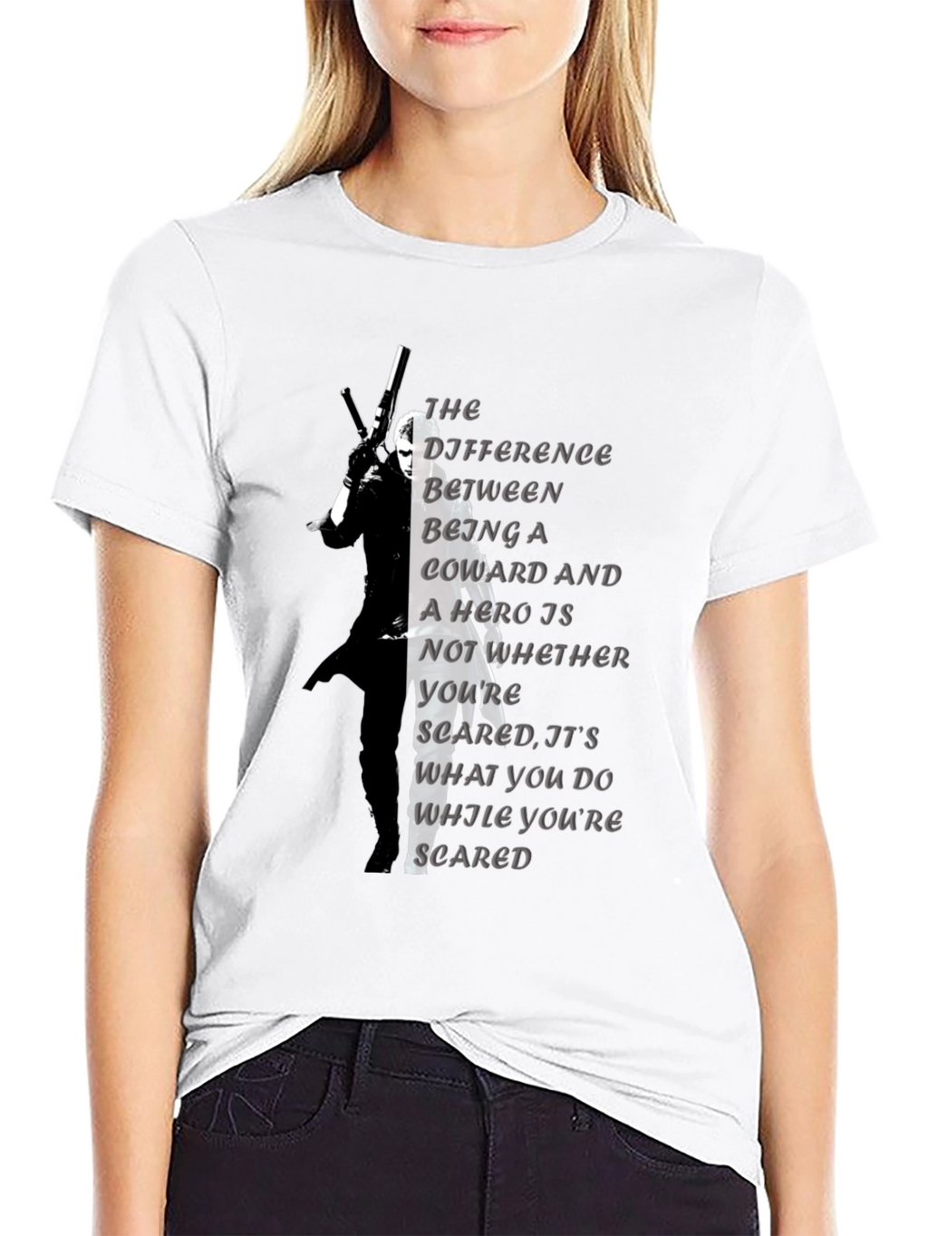Coward Hero Quote Graphic Tee