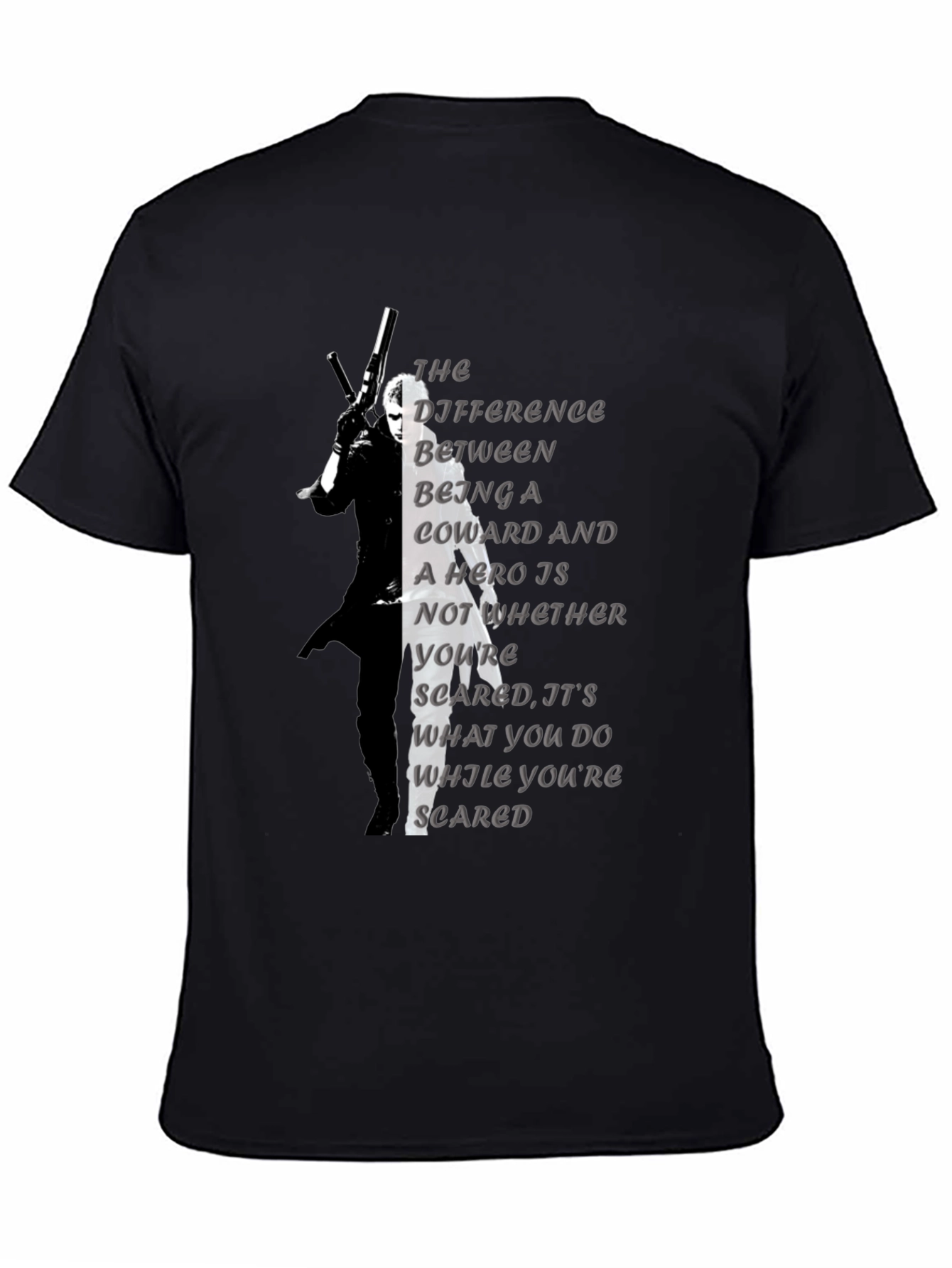 Coward Hero Quote Graphic Tee