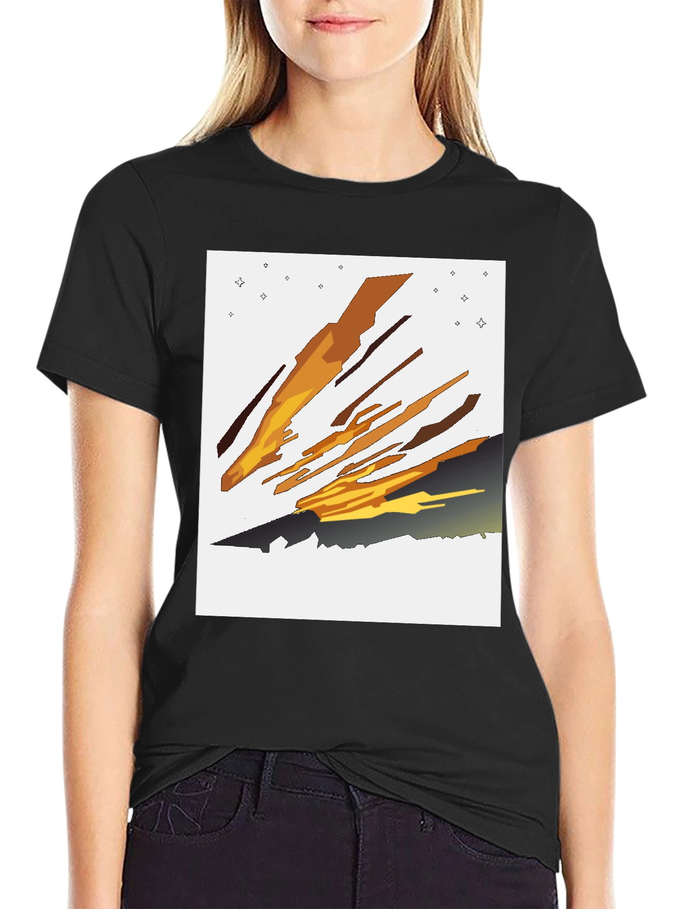 Abstract Comet Graphic Tee