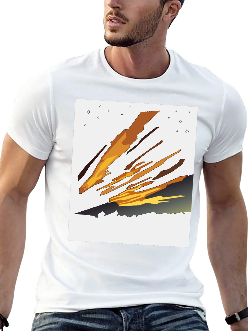 Abstract Comet Graphic Tee