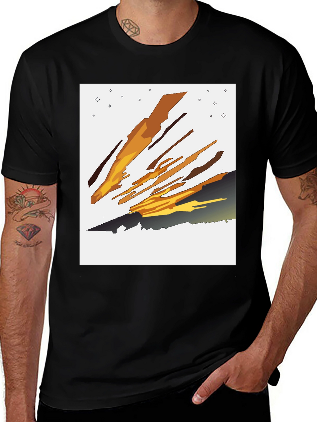 Abstract Comet Graphic Tee