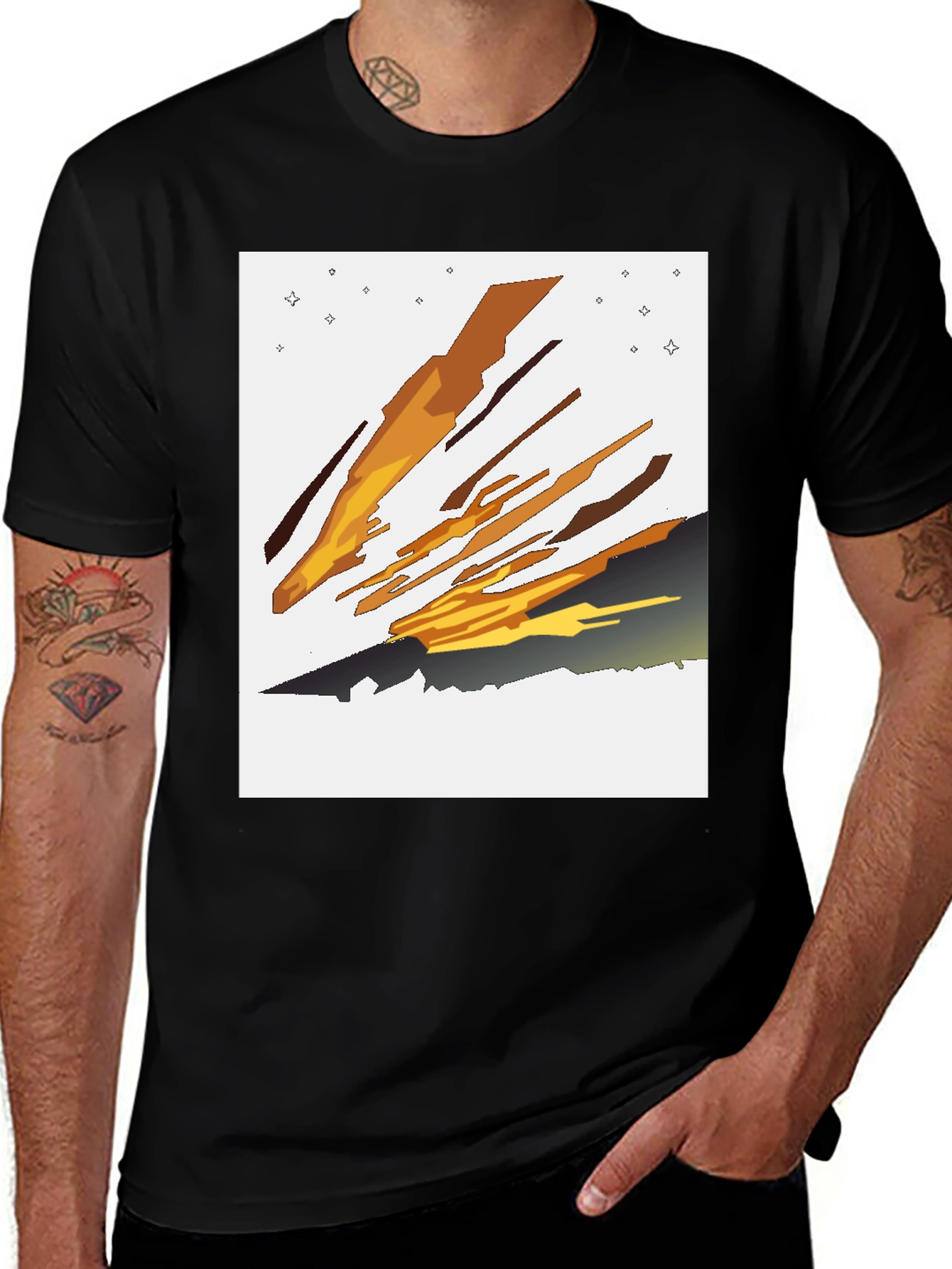 Abstract Comet Graphic Tee