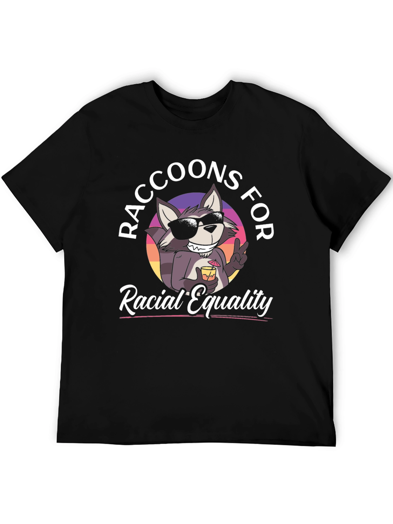 Raccoons for Racial Equality Graphic Tee