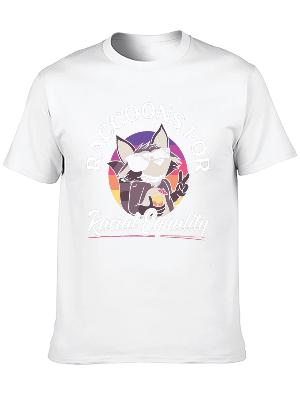 Raccoons for Racial Equality Graphic Tee