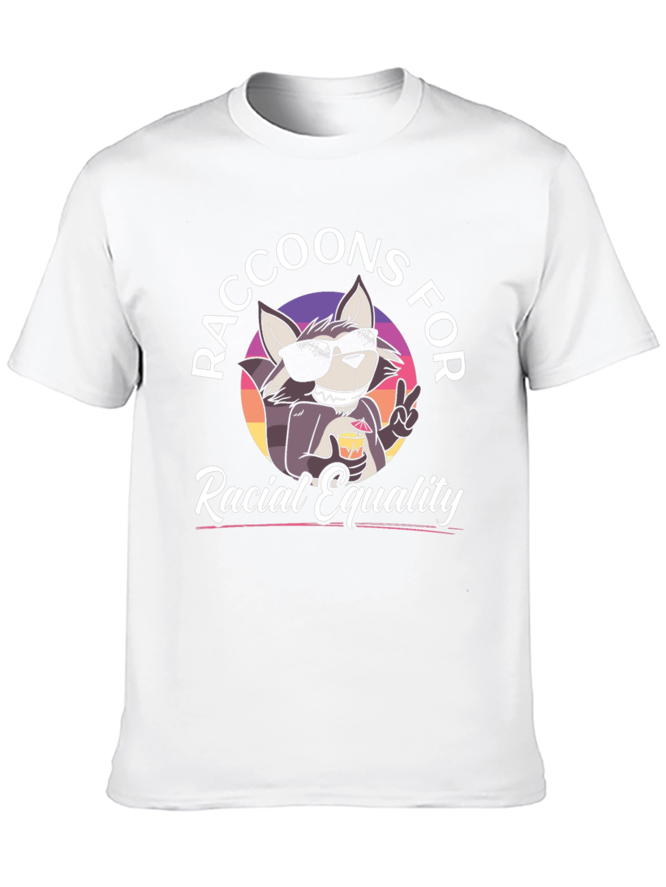 Raccoons for Racial Equality Graphic Tee