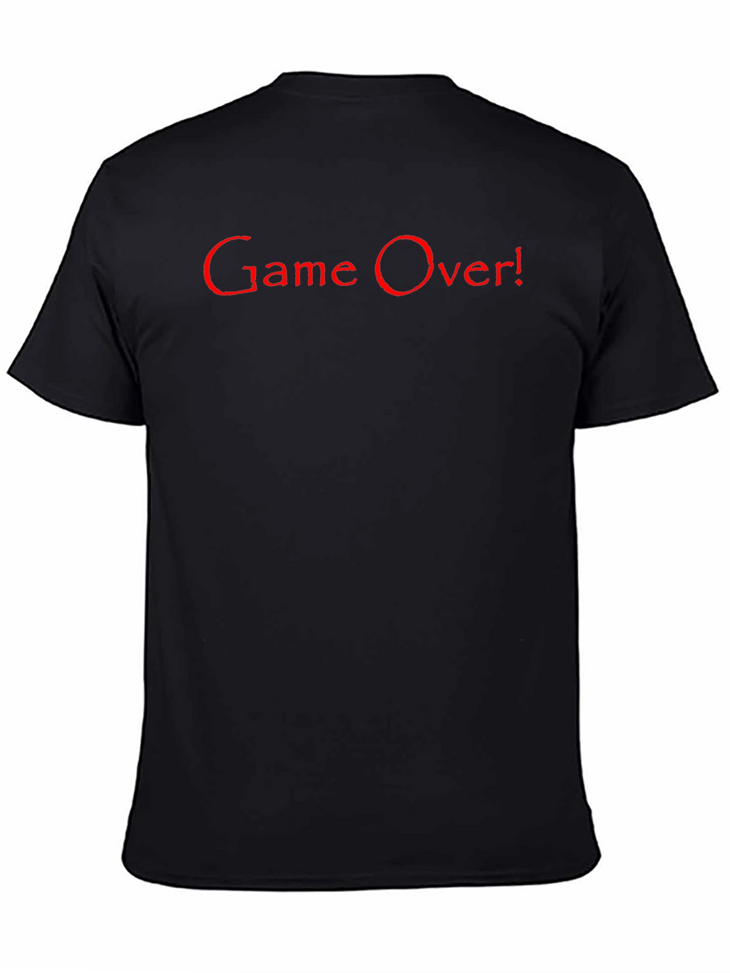 Game Over! Graphic Tee - Black Cotton T-Shirt