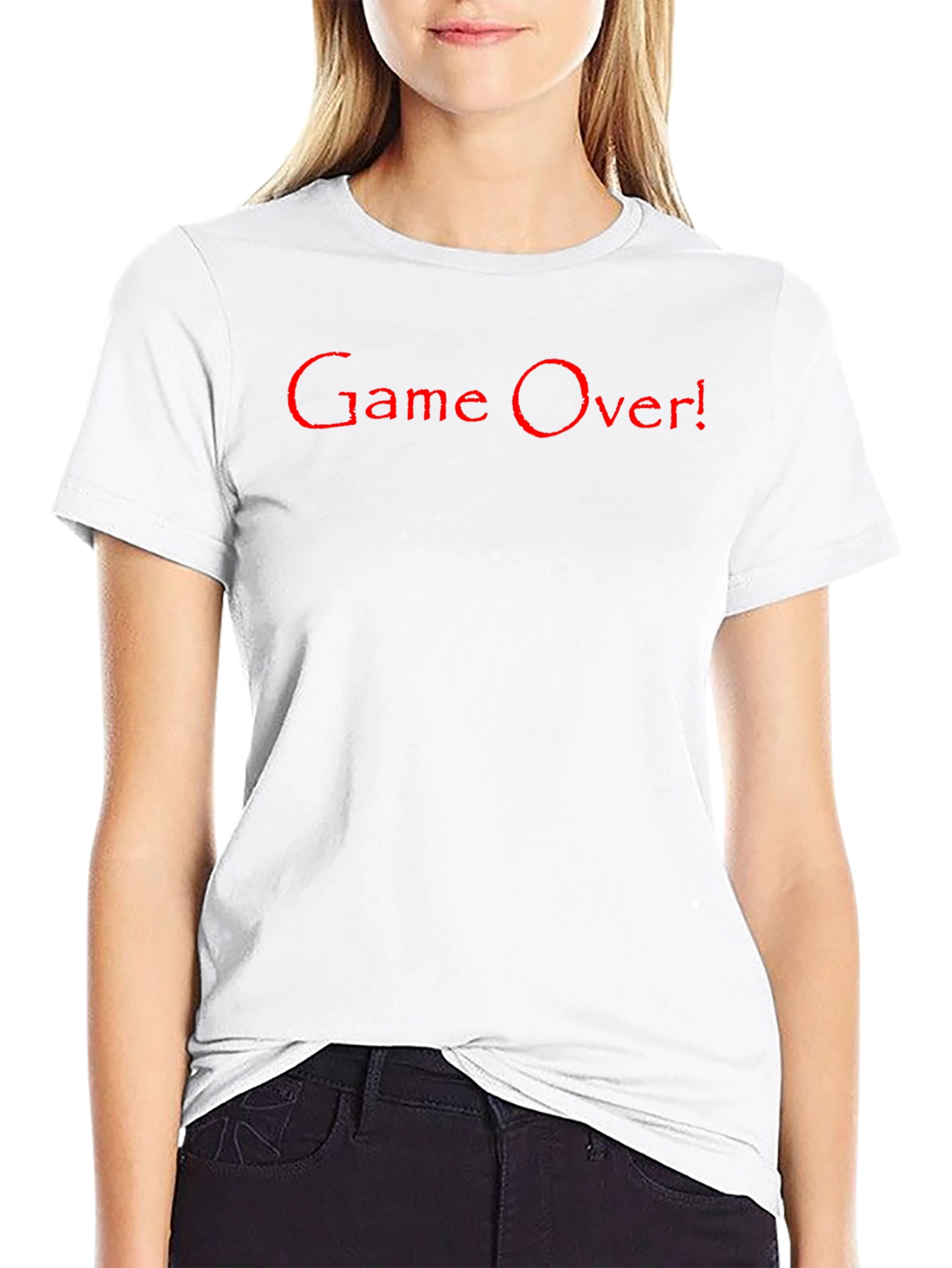 Game Over! Graphic Tee - Black Cotton T-Shirt
