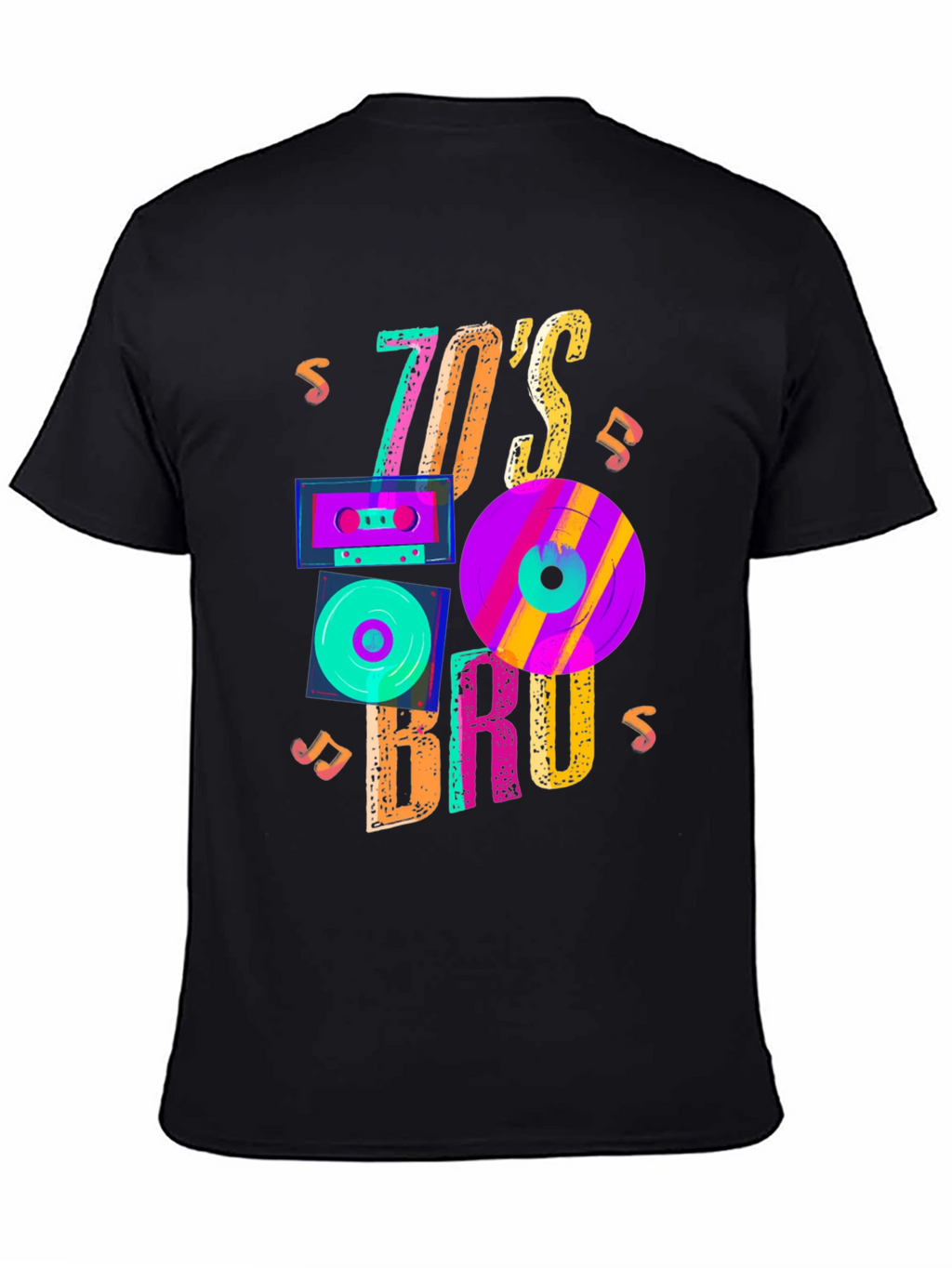 70s Bruh Graphic Tee - Retro Style