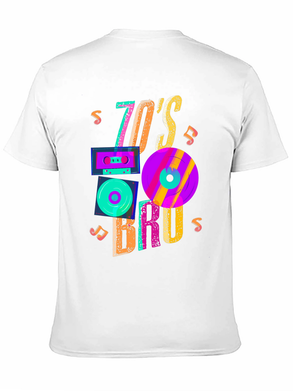 70s Bruh Graphic Tee - Retro Style