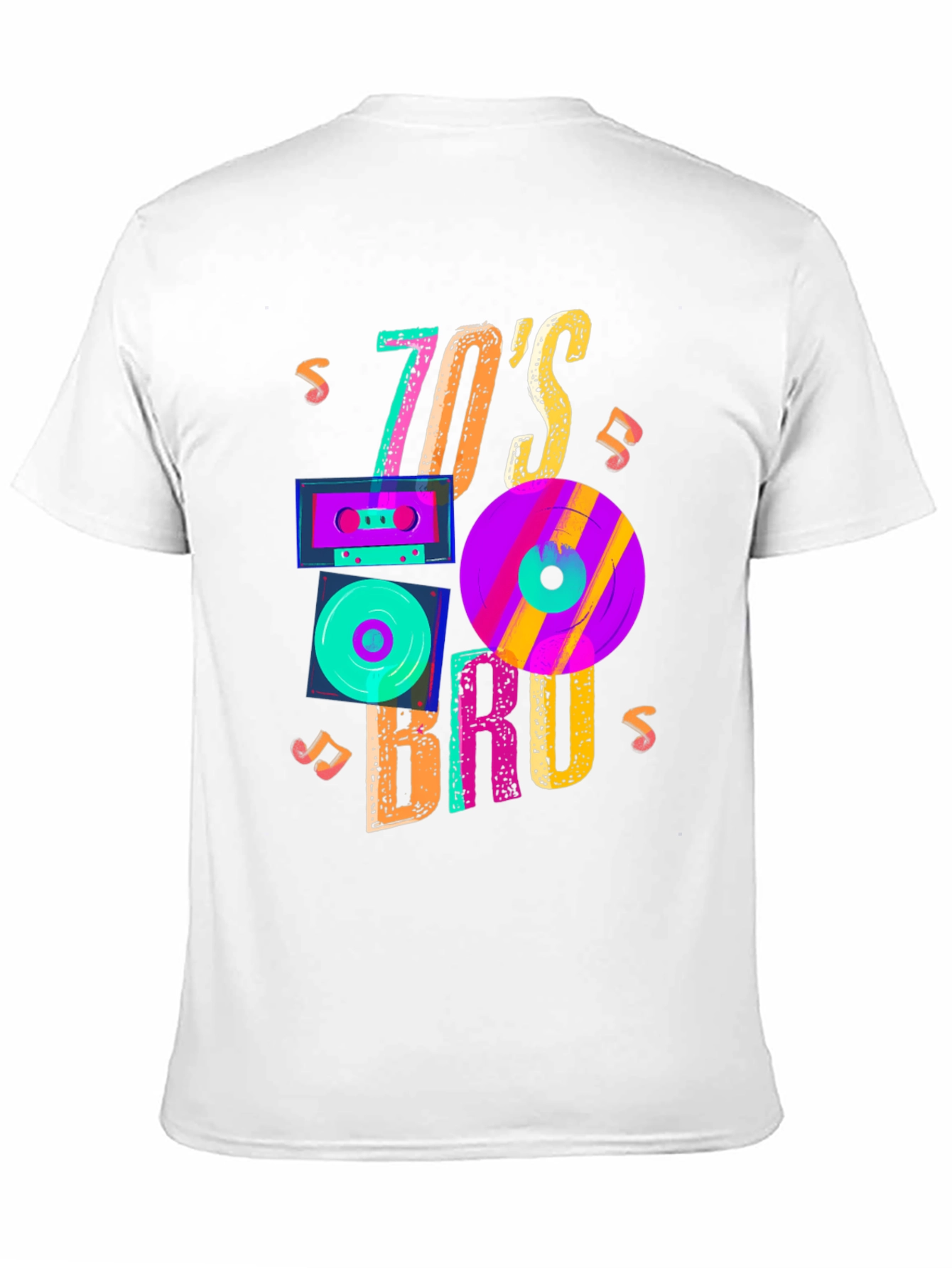 70s Bruh Graphic Tee - Retro Style