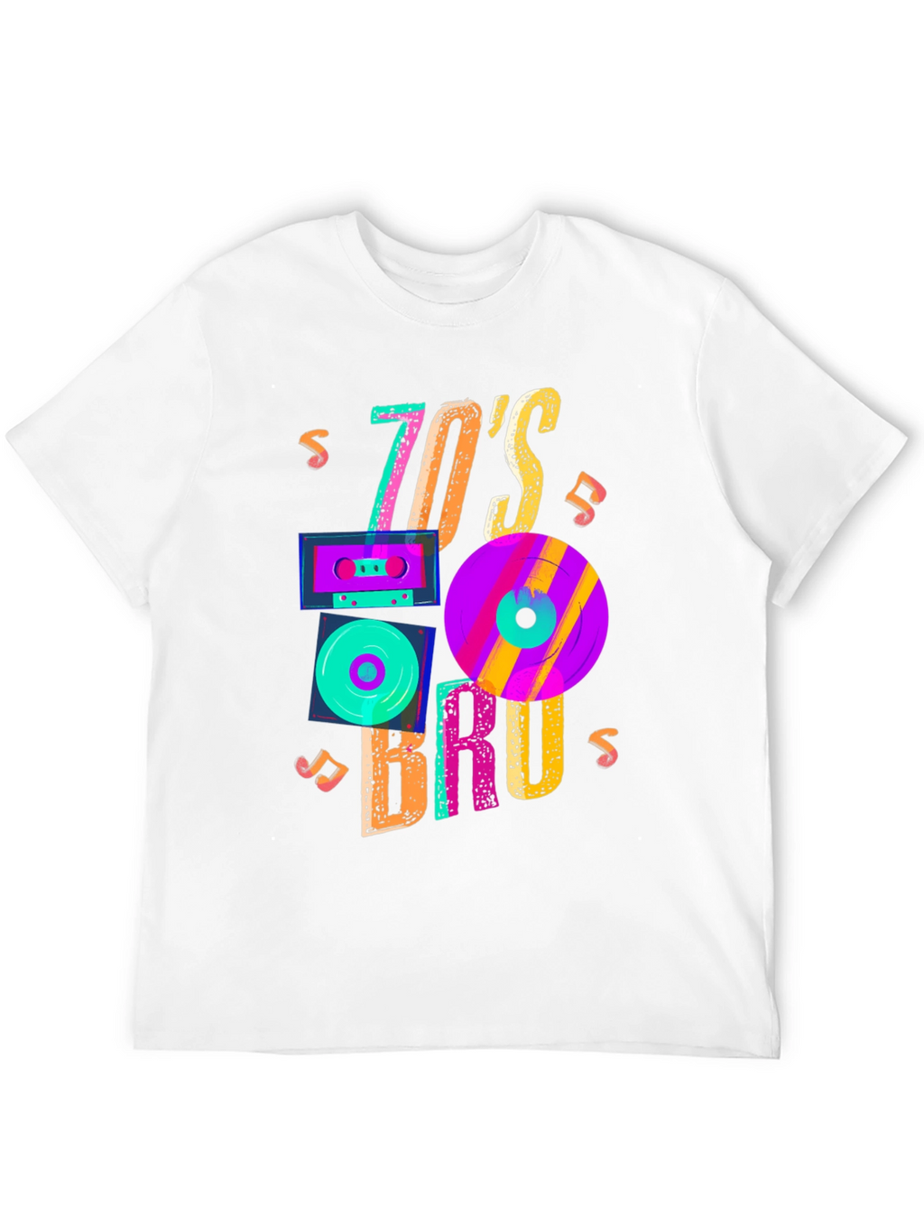 70s Bruh Graphic Tee - Retro Style