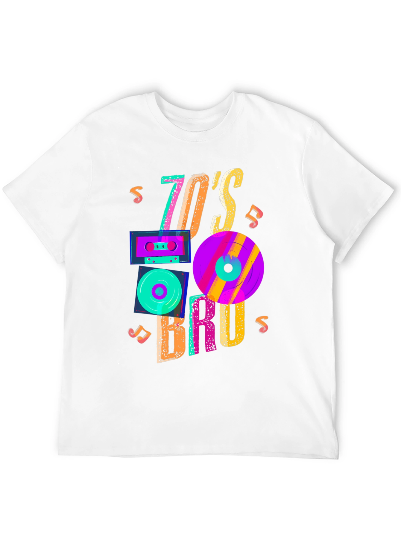 70s Bruh Graphic Tee - Retro Style