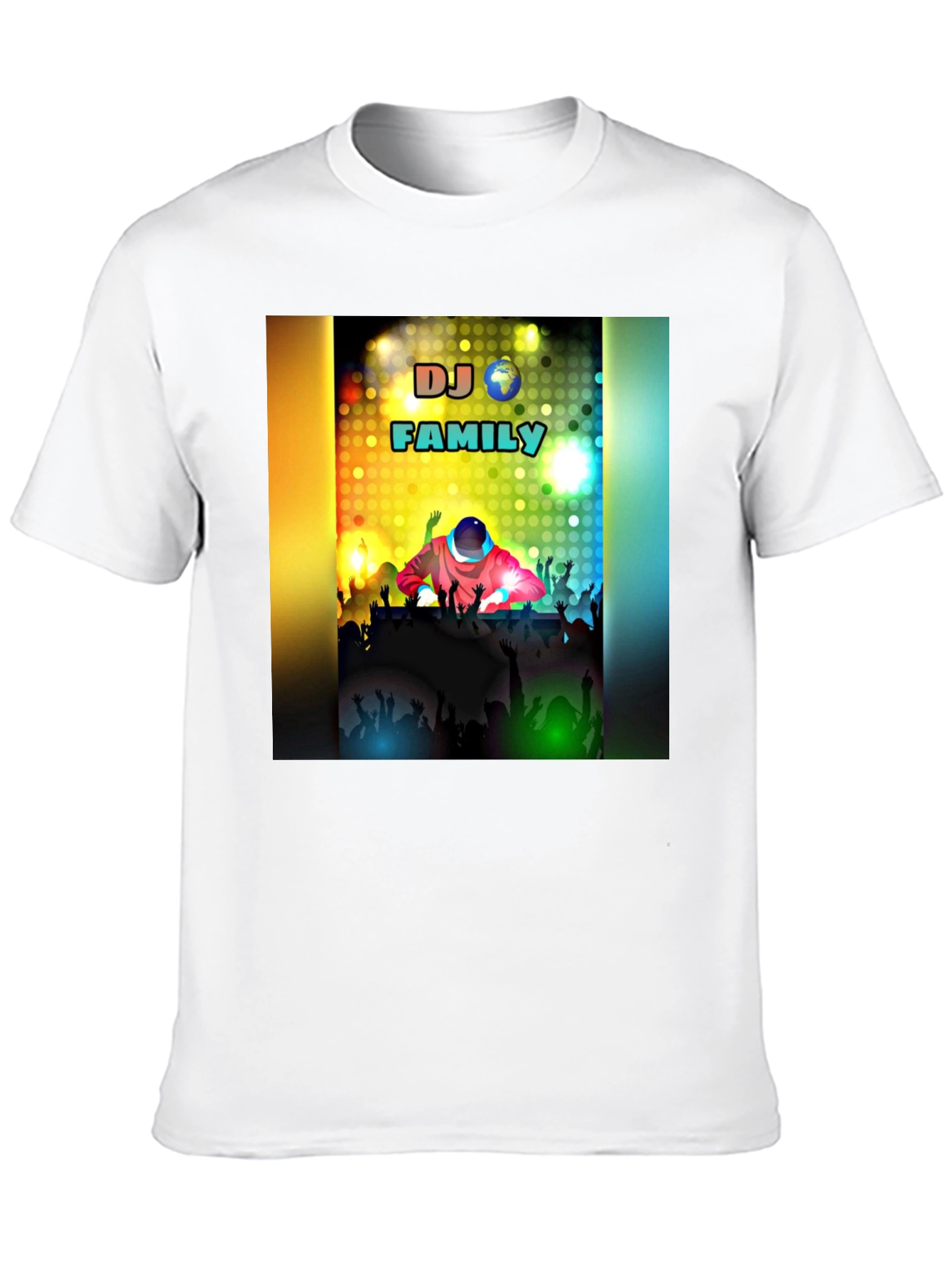 DJ Family Black T-Shirt - Music Lover Apparel