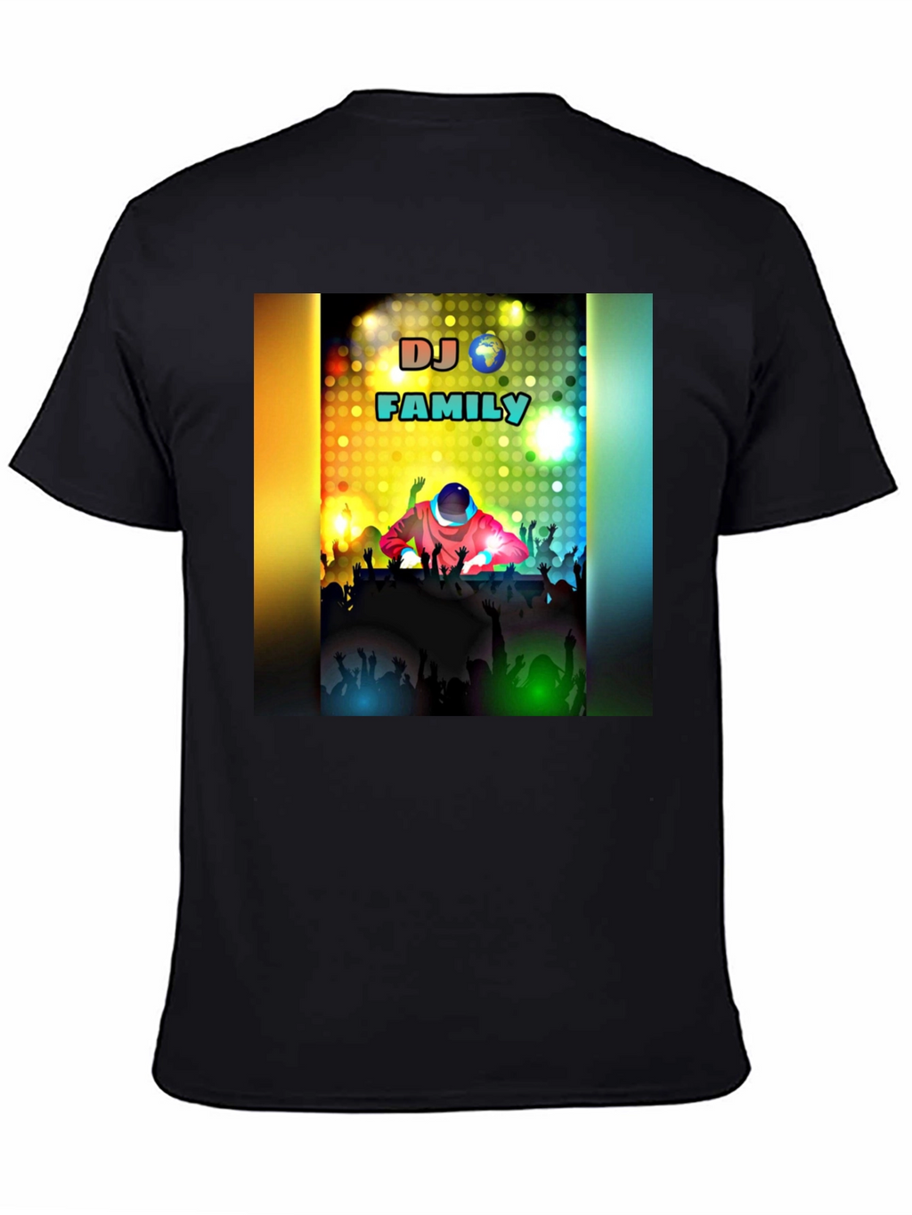 DJ Family Black T-Shirt - Music Lover Apparel