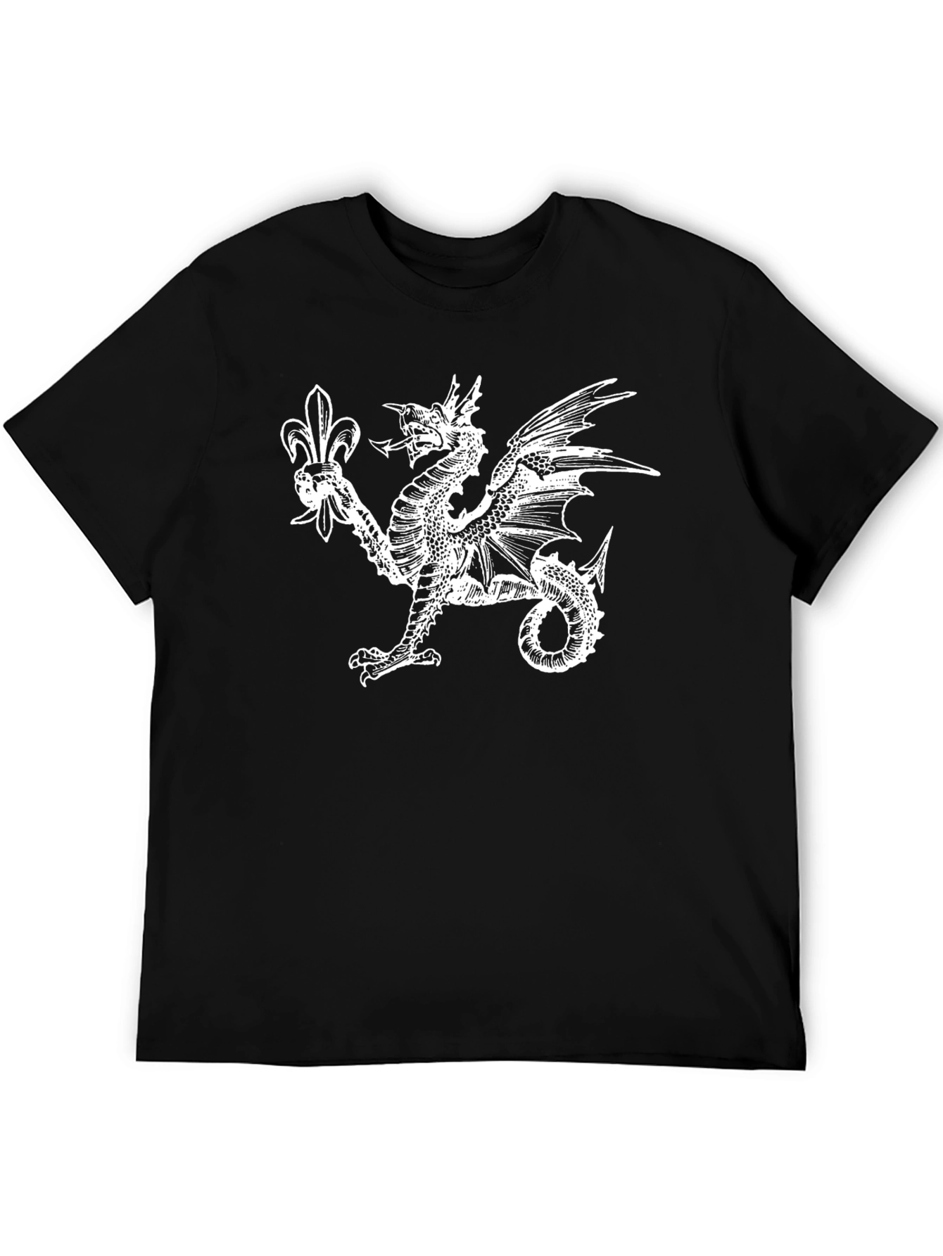 Dragon & Fleur-de-lis Black T-Shirt