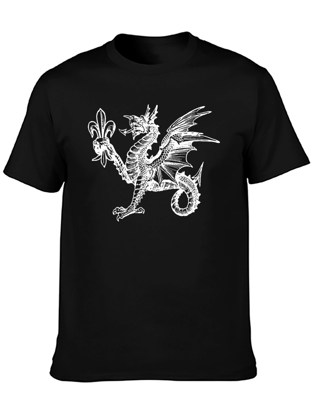 Dragon & Fleur-de-lis Black T-Shirt