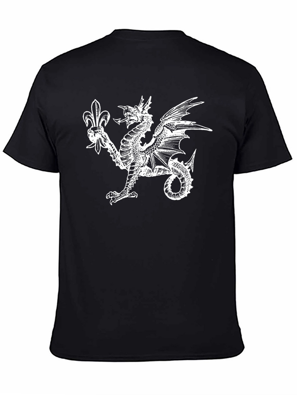 Dragon & Fleur-de-lis Black T-Shirt
