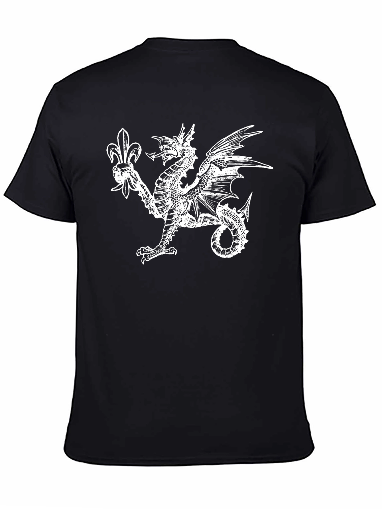 Dragon & Fleur-de-lis Black T-Shirt