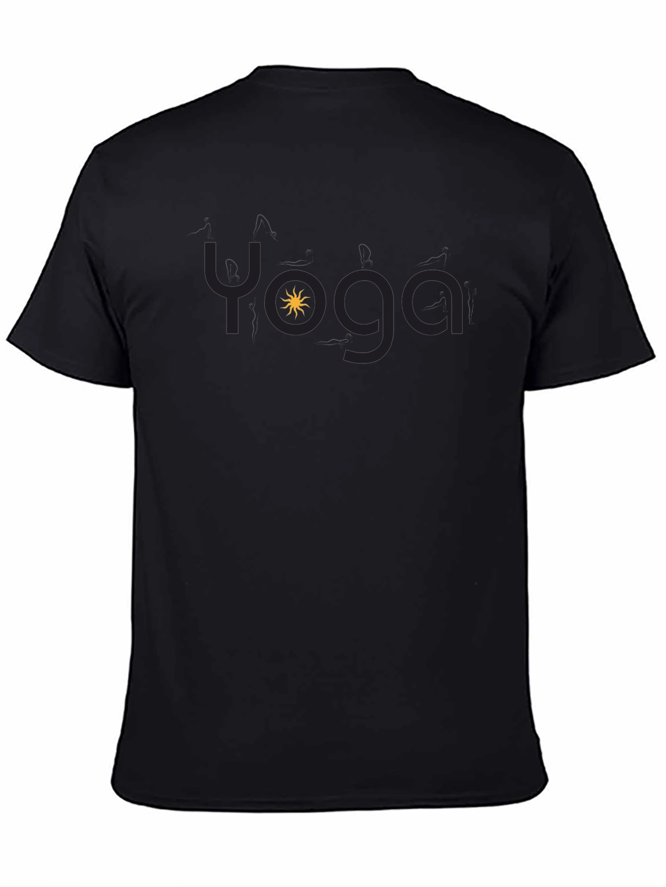 Yoga Sun Graphic Black T-Shirt