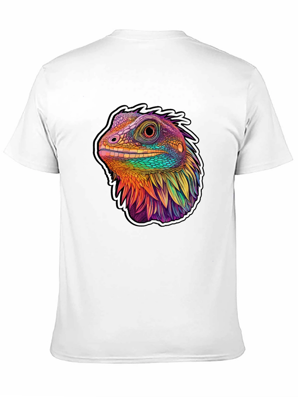 Rainbow Lizard Graphic Tee - Unique Style