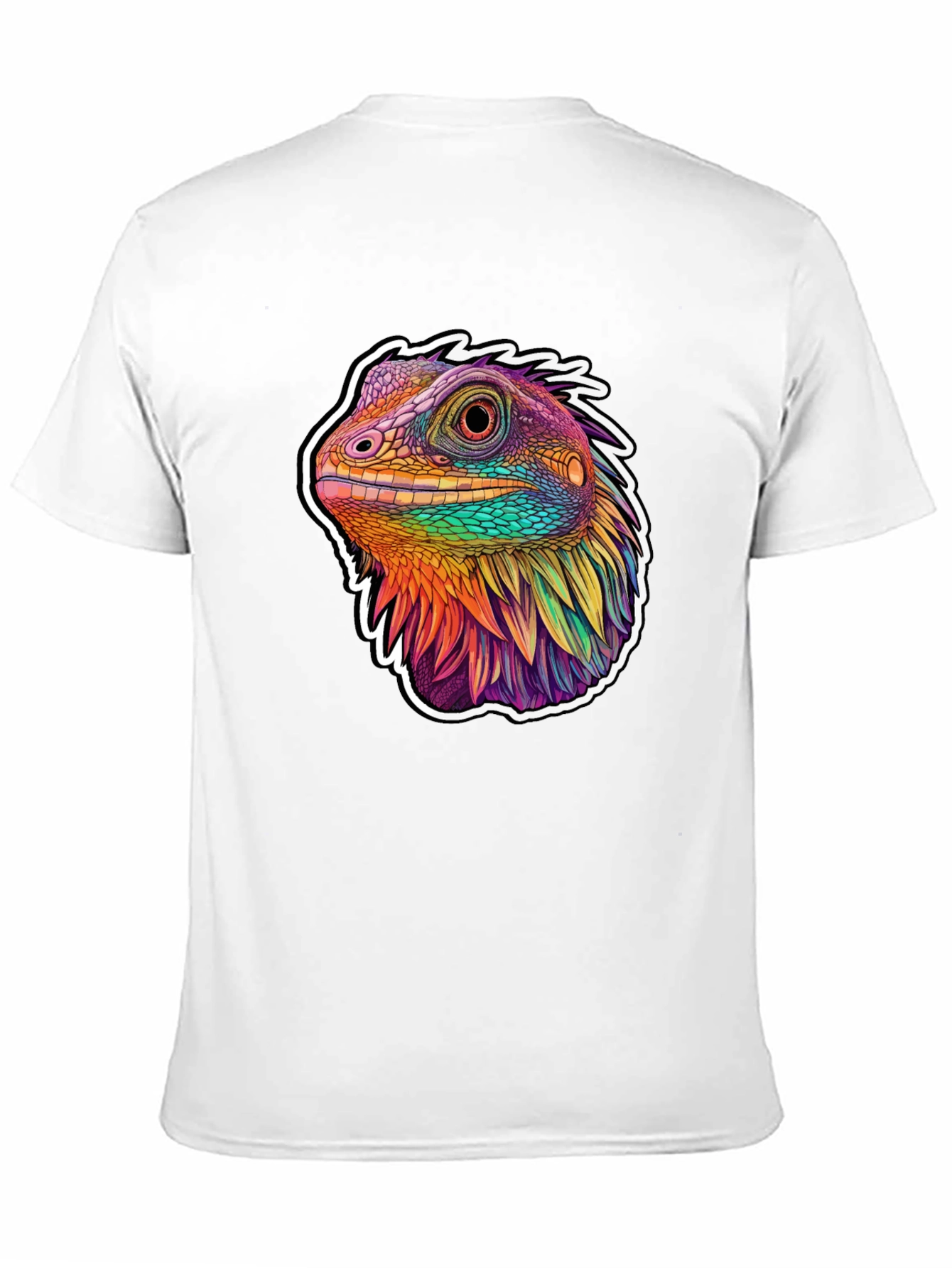 Rainbow Lizard Graphic Tee - Unique Style
