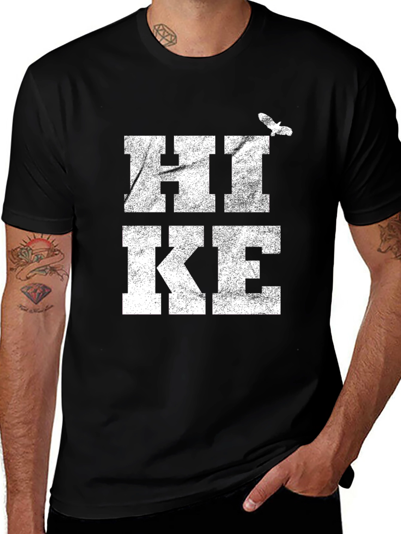 Hike Graphic Tee - Black Casual Shirt