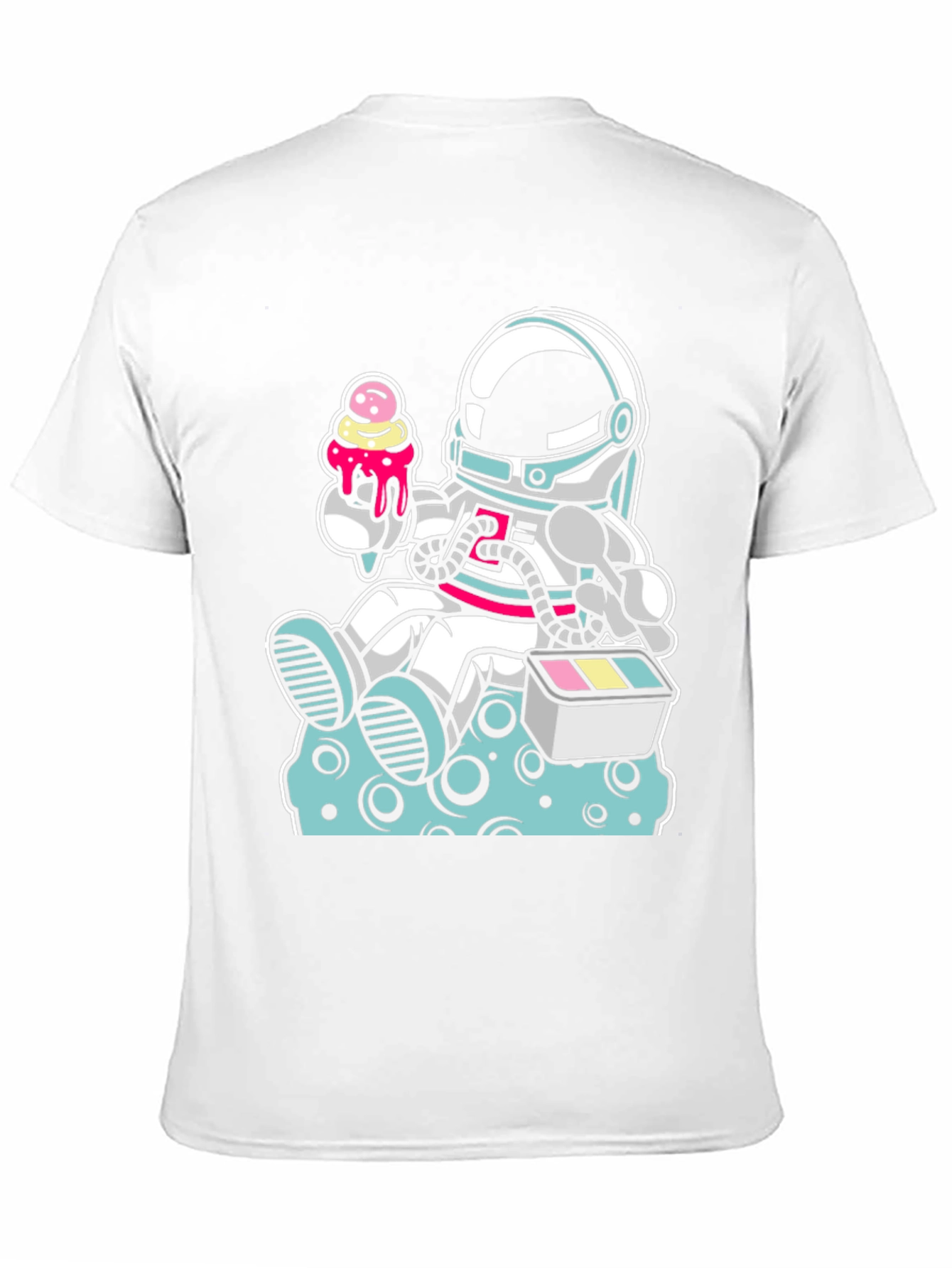 Astronaut Ice Cream Graphic T-Shirt
