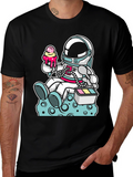 Astronaut Ice Cream Graphic T-Shirt