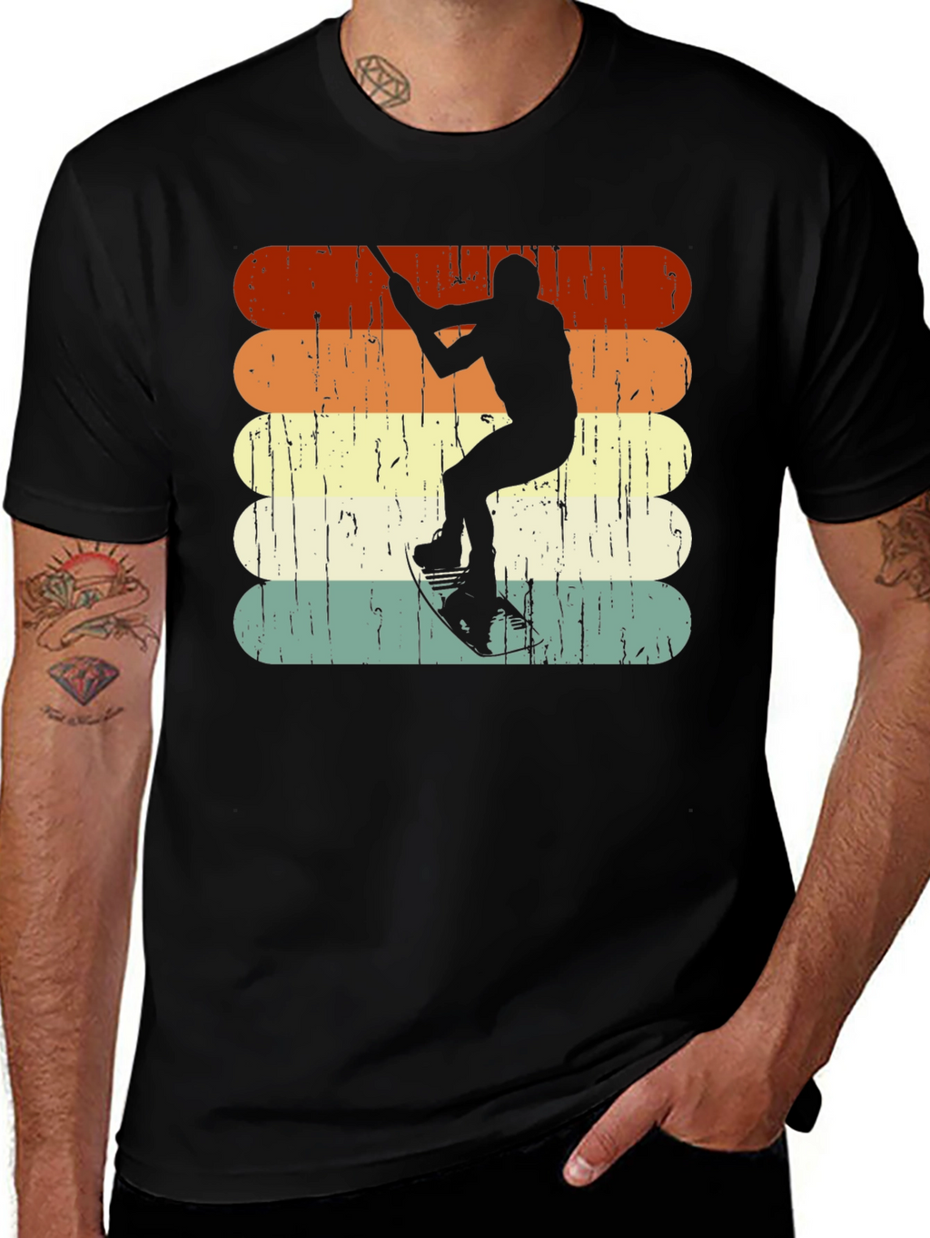 Retro Watersports Graphic T-Shirt