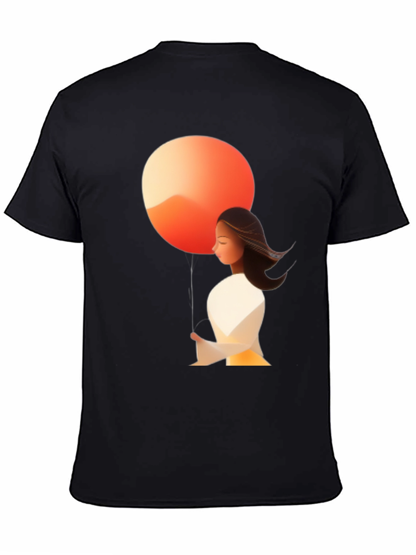 Abstract Art Tee: Woman & Sunset