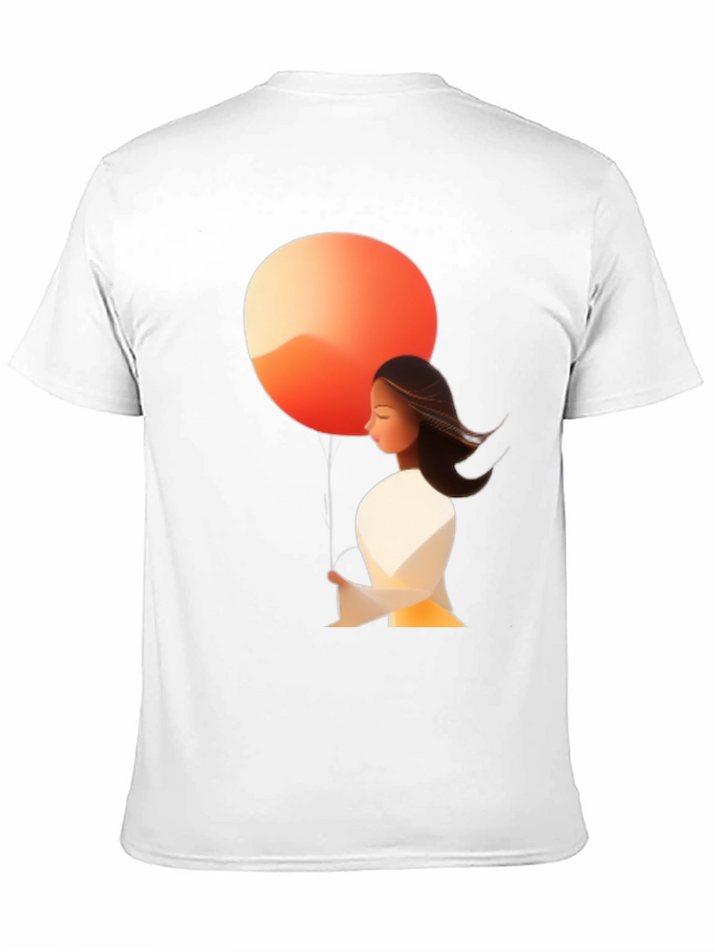 Abstract Art Tee: Woman & Sunset