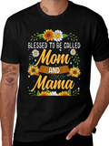 Blessed Mom & Mama Sunflower T-Shirt